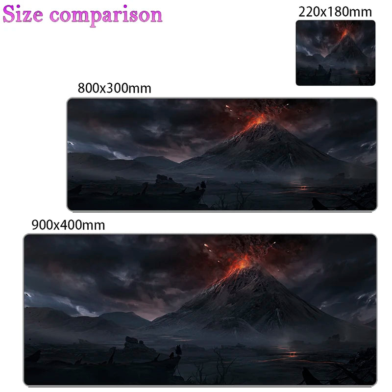 Gaming Accessories Mouse Pad Laptop Anime Gamer Keyboard Mousepad PC L-Lords The Rings Kawaii Extended Table Mat 900x400 Carpet