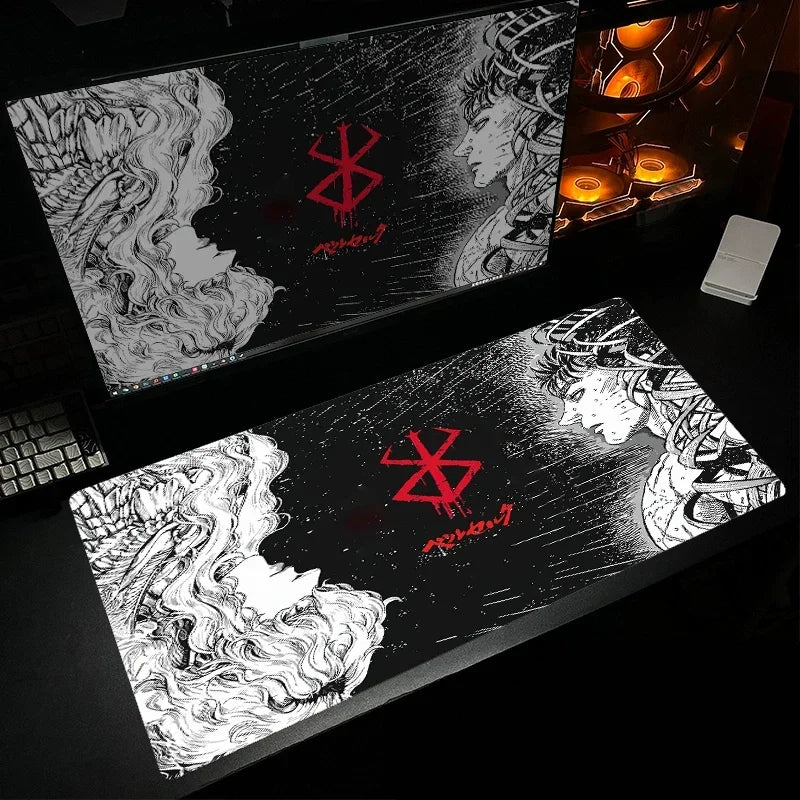 Mouse Pad Computer Gaming Accessories Varmilo Keyboard MousePad CS GO LOL Mouse mat Berserk Guts Anime Dywan Gamer  Desk mat