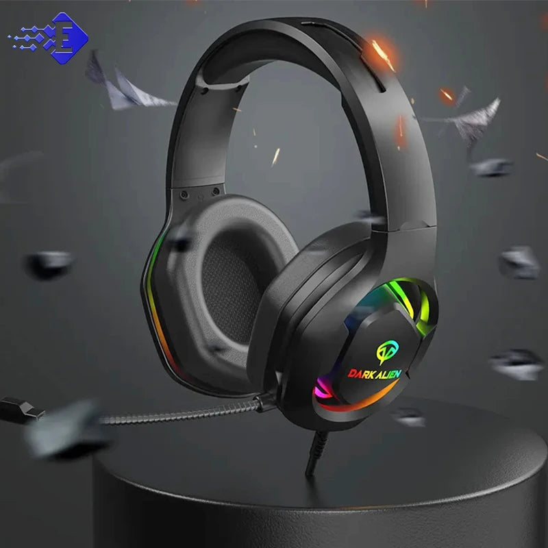 EKSA E1000 Gaming Headset, 7.1 Surround Sound RGB USB Headphones for PC PS4 PS5