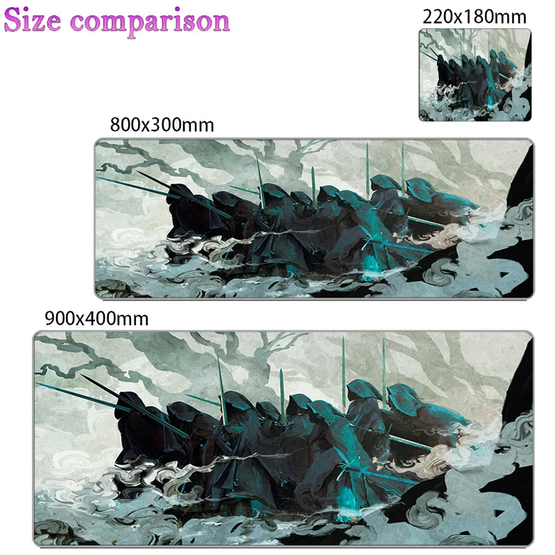 Gaming Accessories Mouse Pad Laptop Anime Gamer Keyboard Mousepad PC L-Lords The Rings Kawaii Extended Table Mat 900x400 Carpet