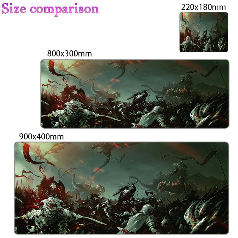 Gaming Accessories Mouse Pad Laptop Anime Gamer Keyboard Mousepad PC L-Lords The Rings Kawaii Extended Table Mat 900x400 Carpet