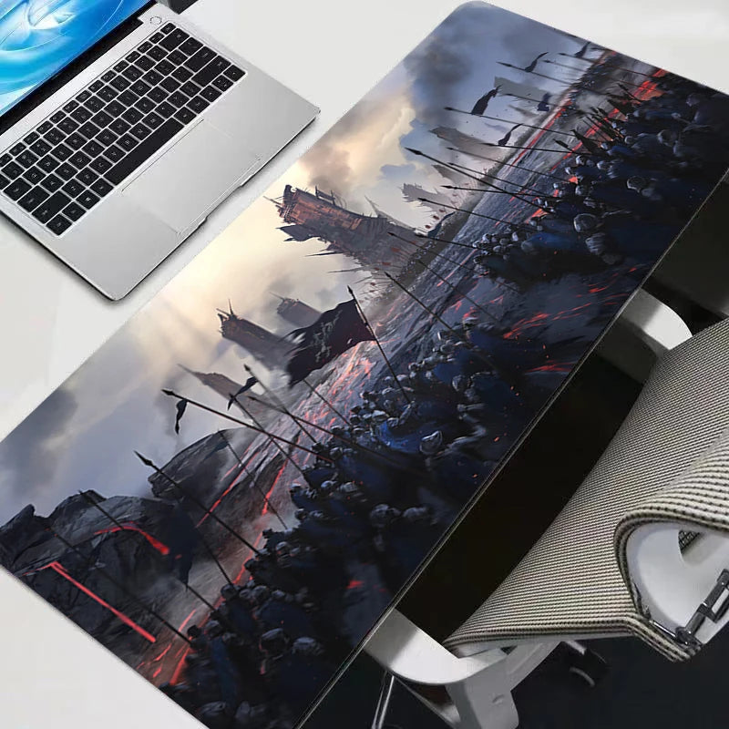 Gaming Accessories Mouse Pad Laptop Anime Gamer Keyboard Mousepad PC L-Lords The Rings Kawaii Extended Table Mat 900x400 Carpet