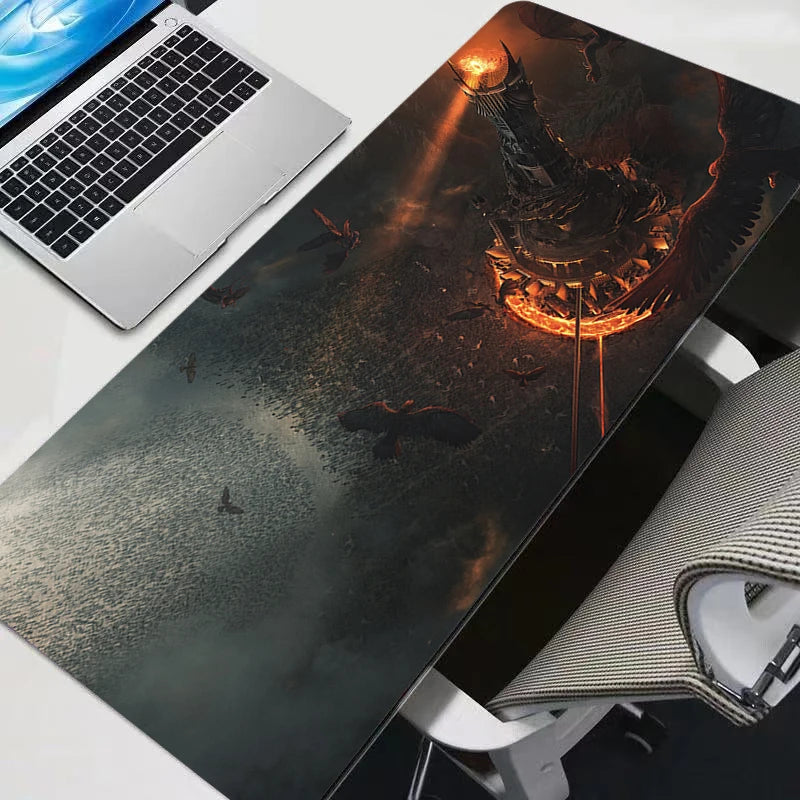 Gaming Accessories Mouse Pad Laptop Anime Gamer Keyboard Mousepad PC L-Lords The Rings Kawaii Extended Table Mat 900x400 Carpet
